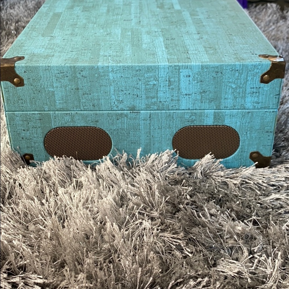Blue Crosley Record Player